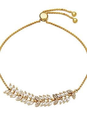 18k Gold Leaf Adjustable Bracelet